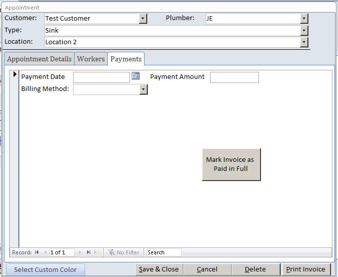 Freelance Contractor Contact Tracking Template Outlook Style | Contact Tracking Database